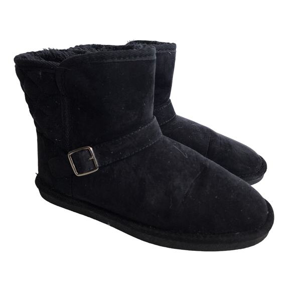 Arizona Black Size 8 Faux Fur Booties - Picture 1 of 6